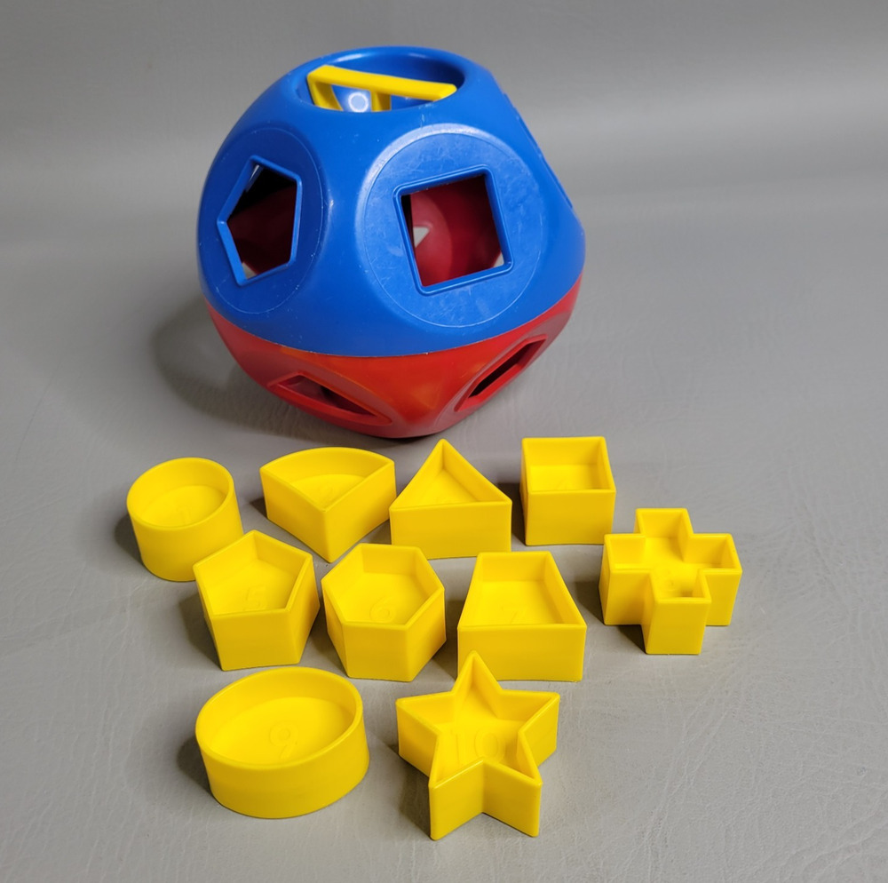 Vintage Tupperware SHAPE-O-BALL Classic Tupper Toys Shape Sorter Complete